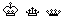 Voir le motif de grille de point de croix en taille relle: couronne,